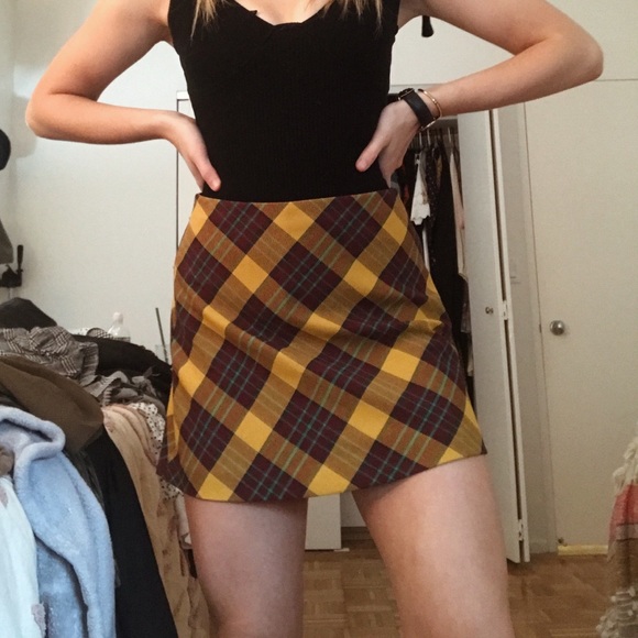 Zara never worn plaid skirt